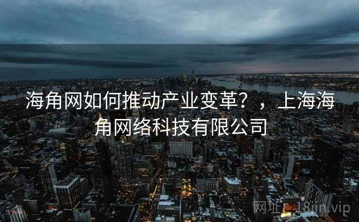 海角网如何推动产业变革?,上海海角网络科技有限公司