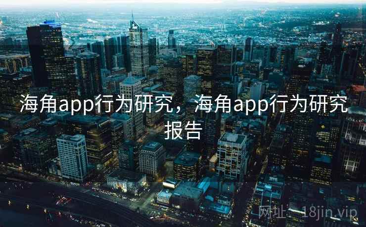 海角app行为研究,海角app行为研究报告
