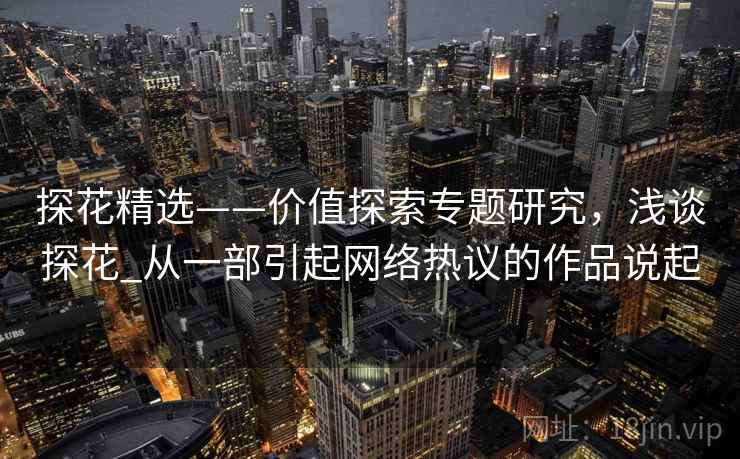 探花精选——价值探索专题研究,浅谈探花_从一部引起网络热议的作品说起